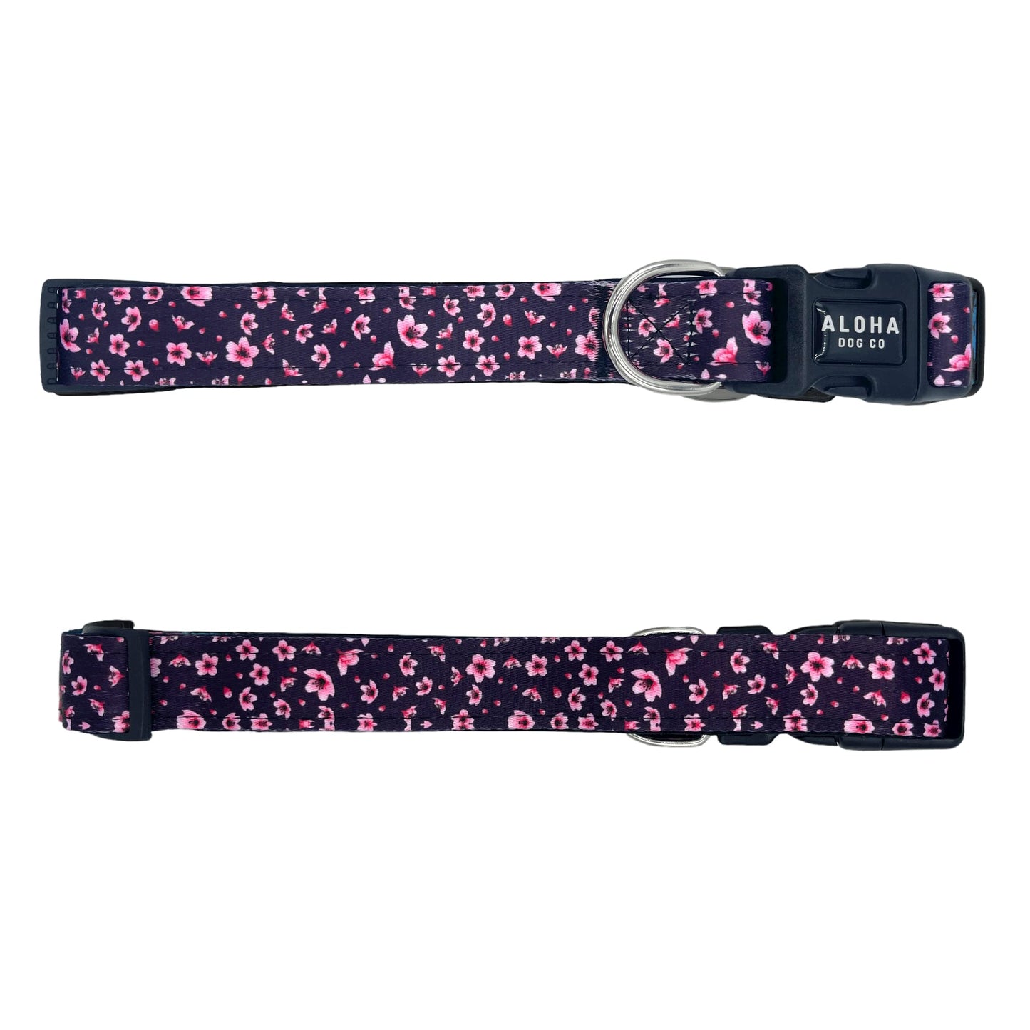 Dog Collar Tropical Floral Hawaii Personalized Soft Comfortable Adjustable Basic Collars for Small Medium Large Dogs Walking Running Training (Large, Donut)