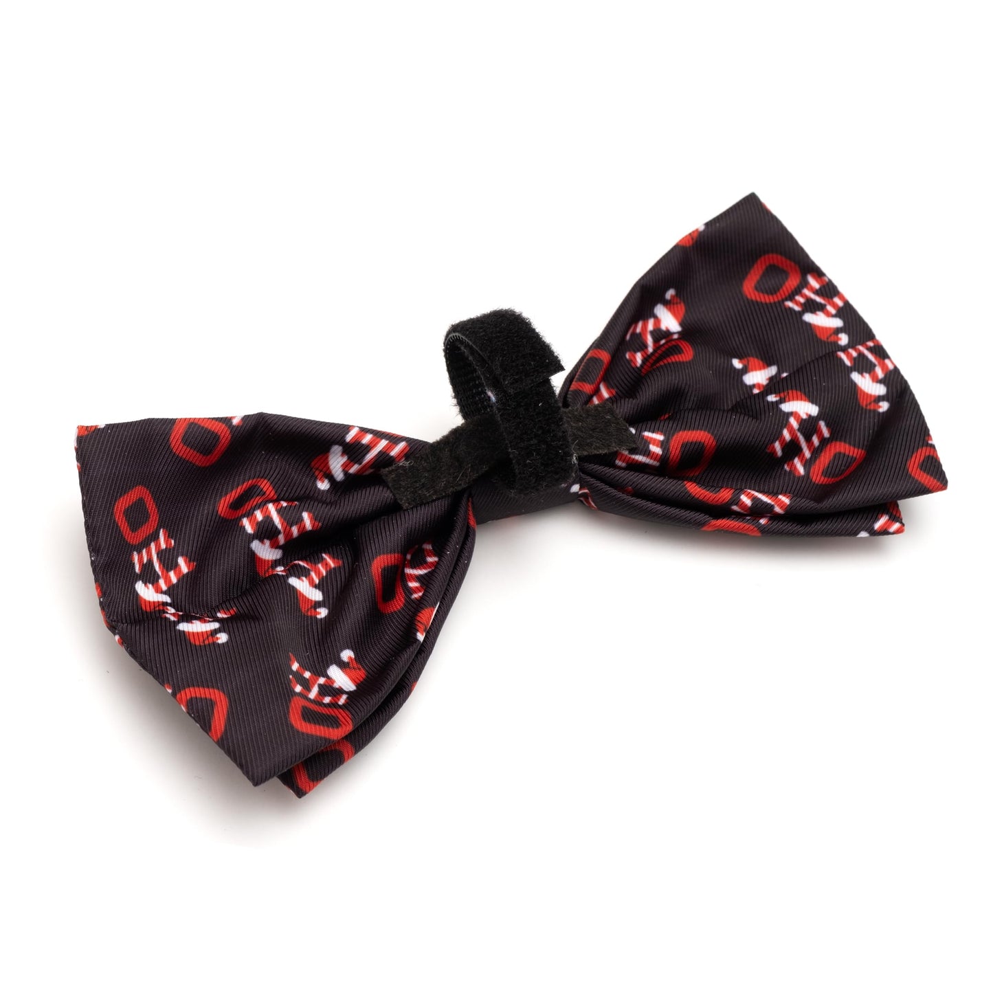 Pet Bow Tie for Dogs & Cats – Soft Printed Polyester Collar Bow Tie with Touch Fastener, Attaches to Any Collar - Narwhals Pattern, LiteBlue, Small