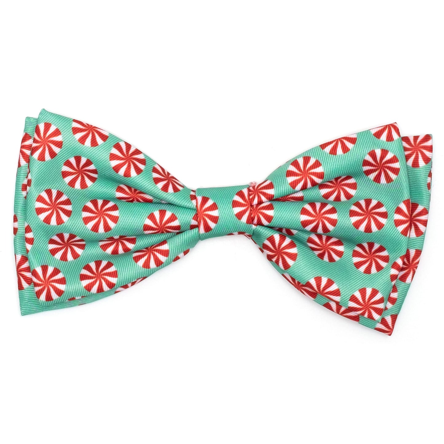 Pet Bow Tie for Dogs & Cats – Soft Printed Polyester Collar Bow Tie with Touch Fastener, Attaches to Any Collar - Narwhals Pattern, LiteBlue, Small
